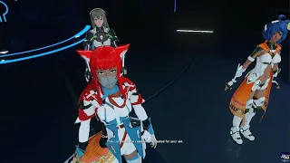 Phantasy Star Online 2 New Genesis Boss fight