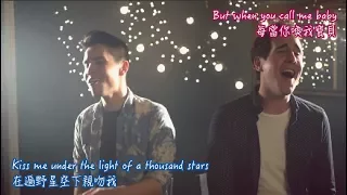 l中文字幕l Sam Tsui & Casey Breves -  Thinking Out Loud /  I'm Not The Only One MASHUP