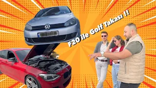 F20 ile GOLF6 TAKAS ETTİK ! 4 DEĞİŞENLİ ARAÇ ALINIR MI ? BİLEZİK ALDIK BMW VERDİK.