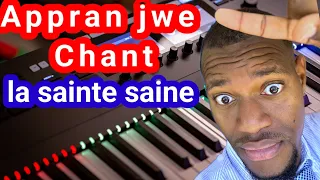 tutorial piano , Koman jwe chant saa a golgotha sou yon kwa  sou piano ,