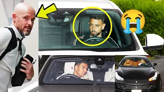 Tears at Carrington!! Man United players arrive at Carrington training grounds after Liverpool loss