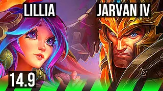 LILLIA vs JARVAN IV (JGL) | 13/3/10, Godlike, 40k DMG, 500+ games | EUW Grandmaster | 14.9