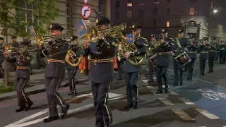 Royal Air Force Begin #coronation Reheasal from Waterloo Station