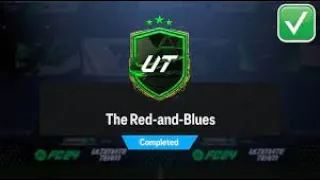 EAFC 24 THE RED-AND-BLUES SBC (CHEAPEST SOLUTION COMPLETED)