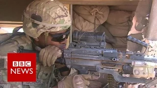 Inside US camp close to IS-held Mosul - BBC News