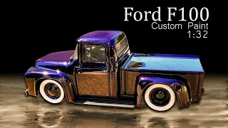 Painting Diecast Cars - 1:32 Ford F100 - Deep Purple Candy