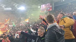 Roma - Feyenoord esultanza all' ultimo rigore e grazie Roma