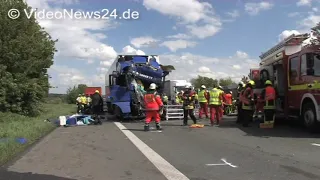 05.05.2015 - VN24 - LKW-Fahrer stirbt an Unfallstelle auf A2 bei Bergkamen