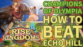 CHAMPIONS of OLYMPIA TIPS (ECHO CANYON) #riseofkingdoms #rok #gaming