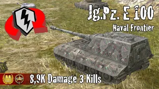 Jagdpanzer E 100  |  8,9K Damage 3 Kills  |  WoT Blitz Replays