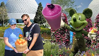 Trying NEW Food (& Some Old Favs) At Disney's EPCOT Flower & Garden Festival! Mexico, Italy & Japan!