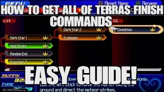 How to Easily get ALL of Terras Finish Commands - Kingdom Hearts Birth By Sleep
