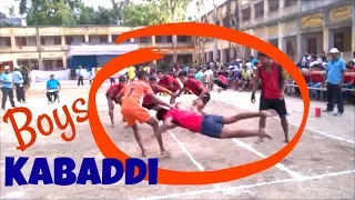 Boys Kabaddi State Level Competition 2017 at Habra / Breathtaking  Moves of the Game