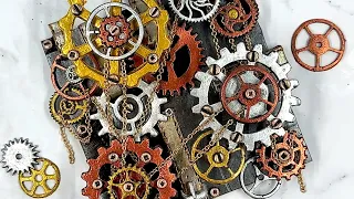 POLYMER CLAY STEAMPUNK TUTORIAL: STEAMPUNK ELEMENTS: GEARS...