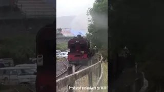 Welsh Highland Railway 2023: Garratt NG.130 at Porthmadog. Full video 👆🏽