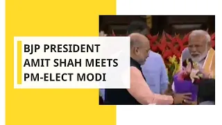 BJP President Amit Shah meets PM-elect Modi