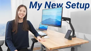 DESK MAKEOVER | My New Desk Setup in LA!