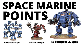 Space Marine Points Costs in 10th Edition - What's looking GOOD?