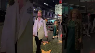 Ezra Miller Approaches Fans After Flash Movie 🍿 movie 🎥 Premier.