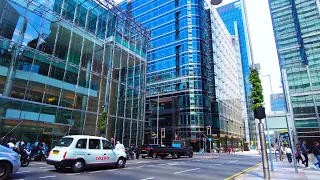 [4K] Canary Wharf | Vauxhall | City of London | Evening Walking Tour