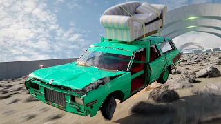 Which RANDOMLY GENERATED Cars Can Survive Downhill Endurance? - BeamNG Drive Mods