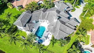 This $5,295,000 Spectacular lakefront home in Boca Raton has a waterfront resort style pool and more