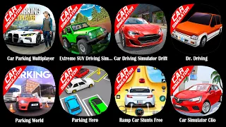 Car Parking Multiplayer,Extreme SUV Driving Simulator,Car Driving Simulator Drift,Dr. Driving,Par...
