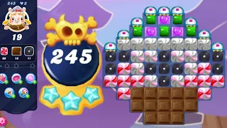 Candy Crush Saga Level 245 Without Boosters || Nightmarishly Hard Level || 3 Sugar Stars 🌟🌟🌟