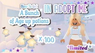 ° LIMITED WAY°  To Get A Bunch Of AGE UP POTIONS!/#adoptme #roblox /IamAnna