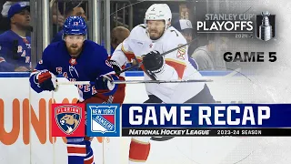 Gm 5: Panthers @ Rangers 5/30 | NHL Highlights | 2024 Stanley Cup Playoffs