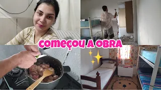 TEVE QUE QUEBRAR A PAREDE| ALMOÇO SIMPLES E DELICIOSO| ORGANIZAÇÃO| rotina 🏡❤️vlog