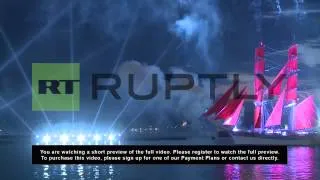 Russia: Fireworks light up the White Night sky