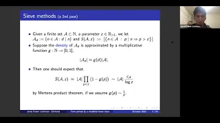 Jared Duker Lichtman (Oxford): Twin primes & a modified linear sieve