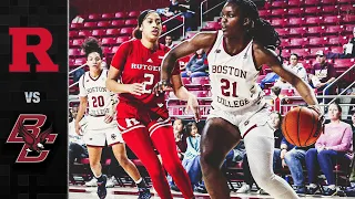 Rutgers vs. Boston College | ACC Women's Basketball Highlights (2022-23)