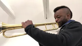 Beethoven Symphony 3, mvmt. III (horn) excerpt - Justin Bland (natural trumpet)