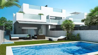 CIUDAD QUESADA: 3 Bedrooms NEW Modern Villas with Pool, Parking & Solarium (©WhiteVillasInSpain)