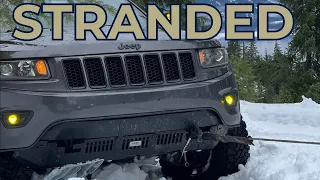 Stranded On A Snowy Mountain In My Jeep Grand Cherokee