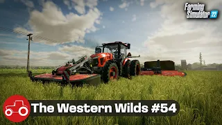 Mowing Grass For Hay Bales - The Western Wilds Farming Simulator 22 Timelapse Episode 54