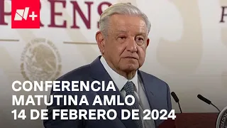 Conferencia mañanera AMLO hoy / 14 de febrero de 2024