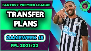 FPL GW15 TRANSFER PLANS | Charity Month Gameweek 15 | Fantasy Premier League Tips 2021/22