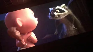 The Incredibles 2 Scene Jack Jack vs The Raccoon