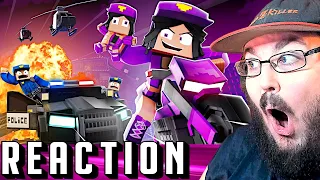 "Purple Girl" (I'm Psycho) [VERSION A & B] - Minecraft Animation Music Video #FNAF REACTION!!!