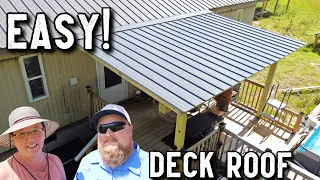 Adding a Roof to our Mobile Home Deck