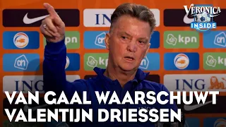 Van Gaal waarschuwt Valentijn: 'Dat moet je niet in je kolommetje schrijven' | VERONICA INSIDE