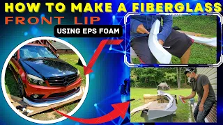 2008 MERCEDES BENZ C350 Making a fiberglass front lip (using EPS foam)