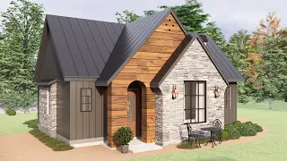 11x7m (36'x24') Cozy & Elegant Small House | Perfect for Small Family