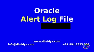 Alert Log Path |  what does alert log file contains in oracle