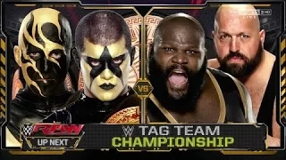 LUCHA COMPLETA  Gold & Stardust vs Big Show & Mark Henry Campeonato en Parejas WWE   Raw ᴴᴰ