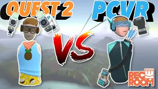 Quest 2 Player VS PCVR Player! (Rec Room VR)