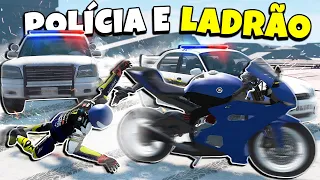 FUGA na POLÍCIA com o PILOTO PENDURADO na MOTO kkkkkkkkkkkk! BeamNG.drive